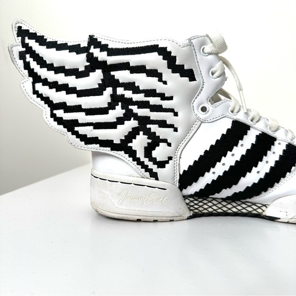 Rare Adidas x Jeremy Scott Wings 2.0 Pixel Sneakers G95769 High Tops Maximalist - Picture 8 of 15